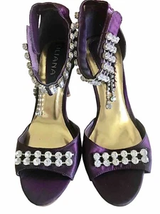 Damen Liliana Pflaume Strass Heels, Größe 7,5 - Bild 1 von 11