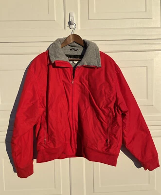 sherpa adventure gear mens red windbreaker rain jacket size Large - Image 1 of 4