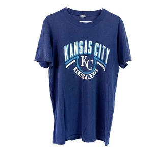Vintage Kansas City Royals Blue White Tee T-Shirt Size XL Champion - Picture 1 of 7