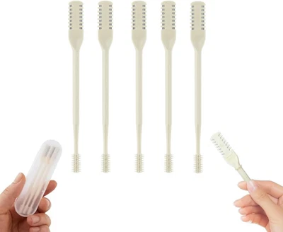5 peças cortador de cabelo nasal 2 em 1, 2024 nova faca de cabelo nariz dupla face, narina Ha - Imagem 1 de 4