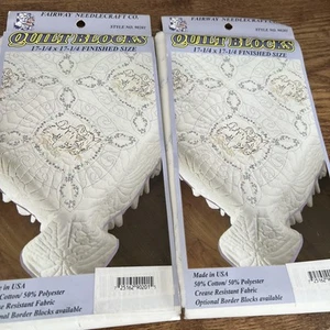 2 Packages - Fairway Needlecraft Quilt Blocks-17 1/4" X 17 1/4" Cats 90201 - Picture 1 of 10