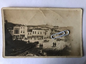 Auckland New Zealand Animated Street View Harbour. RPPC Of A 1850’s Print - Picture 1 of 7