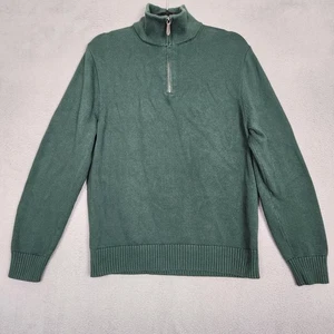 J.Crew Heritage Baumwolle Half-Zip Pullover Herren Large grün Strick FA23 BT793 - Bild 1 von 9