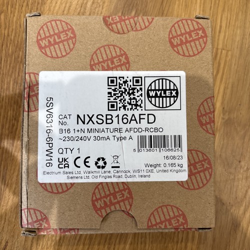 NXSB16AFD Wylex 16amp 30ma type A, AFDD RCBO New | eBay UK