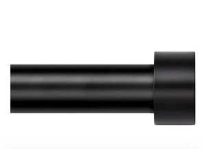 Heavy Duty Curtain Rods for Windows 72 To 144Inch, 1 Inch Black Curtain Rod, Mod - Picture 1 of 1