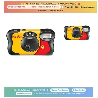 Compact FunSaver 35mm Disposable Camera with Auto Focus - Capture Life's Moments - Image 1 of 3