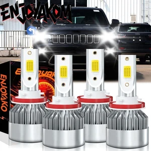 For Jeep Grand Cherokee 2018-2021 Super Bright LED Headlight High Low Bulbs Kit - Picture 1 of 11