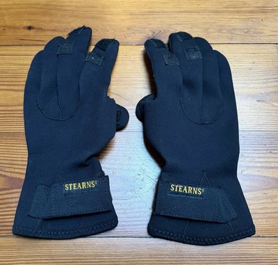 Stearns 尼龙/氯丁橡胶黑色冷水手套,尺寸 XL — 第 1/3 张图片