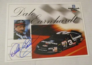 Dale Earnhardt #3 Goodwrench handsignierte 8x10,25" Fotokarte Vintage 1990er - Bild 1 von 4