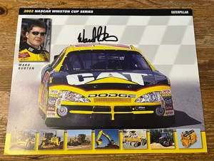 Ward Burton Signed Photo NASCAR Vintage 2002 Race Car Driver Card Dodge - Picture 1 of 3