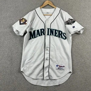 Ichiro Suzuki #51 Mariners All Star Game 2001 Sewn White Russell Jersey Size 40 - Picture 1 of 16