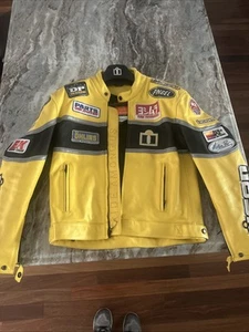 icon neo daytona yellow leather Motorcycle jacket - Picture 1 of 10