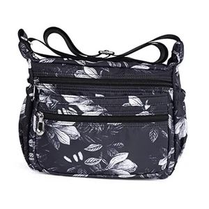 Umhängetaschen für Damen Nylon Umhängetaschen wasserdicht leicht schwarz - Bild 1 von 7