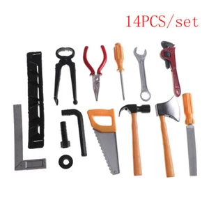 14Pcs Kids Gift  Boy Building Repair Plastic Tool Kits Set Construction Toy~_e - Picture 1 of 7