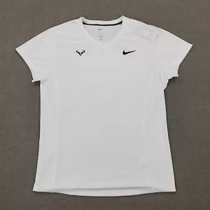 Nike Rafa Nadal Shirt Challenger Mens Size Large Dri-FIT CV2572-100 Nadal Tennis - Picture 1 of 11