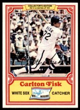 1981 Topps Drake's Big Hitters Carlton Fisk. . Chicago White Sox #32