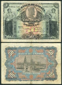 Spanien 50 Peseten 1907 Ohne Serie Batterieladegerät - Bild 1 von 1
