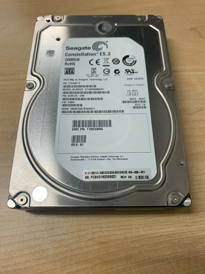 EMC 2TB, 7200RPM, SATA for Avamar Gen4S Node - 118033065 - Image 1 of 1
