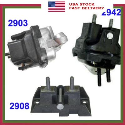 For 98-04 Chrysler Concorde 2.7L Engine Motor & Trans. Mount 2903 2908 2942 - Image 1 of 3
