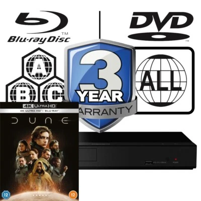 Panasonic Blu-ray Player DP-UB150 All Zone Code Free MultiRegion 4K & Dune UHD - Image 1 of 4