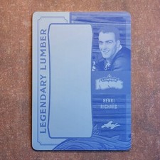 3-08-28 . leaf printing plate 1/1 . #lls-13 henri richard 2016 lumber kings