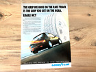 GOODYEAR EAGLE NCT TYRES 205 GTi -  FRAMEABLE WALL ART ORIGINAL CAR PRESS ADVERT