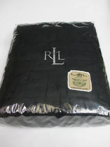 New Ralph Lauren LAUREN UNIVERSITY DEACON Black/Khaki Quilt - Full/Queen - Picture 1 of 19