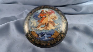 RARITÄT!! KHOLUI ART STUDIOS LIMITED EDITION MUSIK-Schatulle USSR Porcellan - Bild 1 von 10
