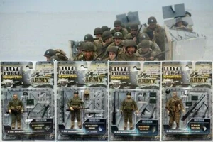 Juego de 4 piezas/Juego de figuras de acción de juguete de 3,75" de soldado y cabeza del ejército de EE. UU. soldado macho BBI 1/18 Segunda Guerra Mundial - Imagen 1 de 6