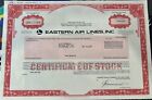 Vintage Stock Certificate: Eastern Air Lines, Inc Airline Aviation 1986