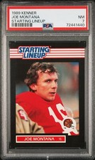 1989 Kenner Starting Lineup Joe Montana {cardNumber} Starting Lineup PSA 7