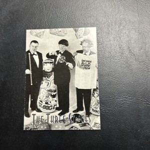 Jb15 The Three Stooges 1997 Duocards #54 Merchandise Larry Curly Joe Moe