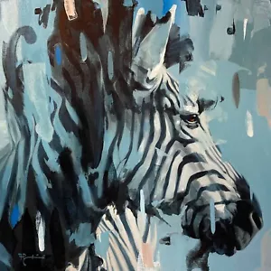 Frank Pretorius - Rayas - Arte de pared estampado en lona - 3 tamaños disponibles - Imagen 1 de 4