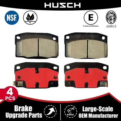 Front & Rear Carbon Fiber Ceramic Brake Pads for Pontiac 6000 Fiero LeMans 1988 - Image 1 of 4