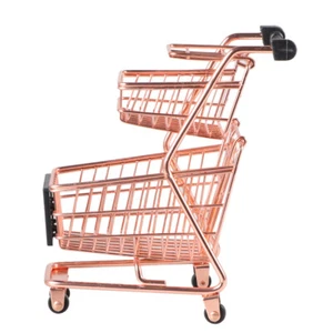 Carrello Carrello Finta Gioco Set Trucco Organizzatore Supermercato Giocattoli Ragazze - Foto 1 di 12