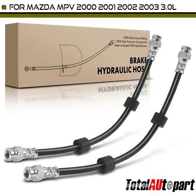 2x Manguera hidráulica de freno para Mazda MPV 2000 2001-2003 2,5 L 3,0 L trasera izquierda y derecha Foto 1 de 4