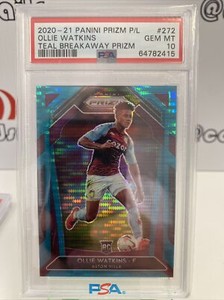 Ollie Watkins RC Prizm Teal PSA 10 /49