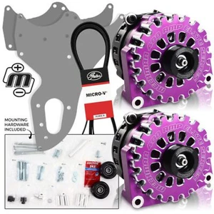 Mechman D205PU Dual Bracket Purple Alt 05-13 GM Trucks W/4.8, 5.3, & 6.0, 6.2L - Picture 1 of 6