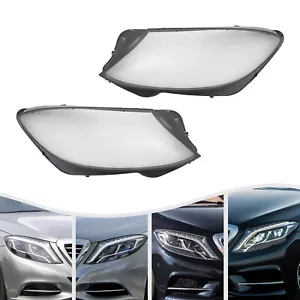 Left & Right Headlight Lens Covers For 2014-2017 Mercedes-Benz W222 S-Class - Bild 1 von 24