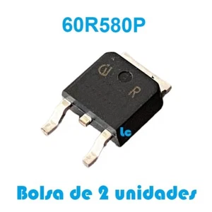 Transistor Mosfet 60R580P - Encapsulado SMD - TO 252 - Bolsa De 2 Unidades - Imagen 1 de 1