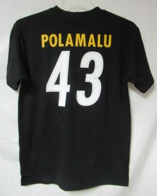 Camiseta Pittsburgh Steelers Masculina Tamanho M ou 2XL Troy Polamalu #43 A1 1823 - Imagem 1 de 4