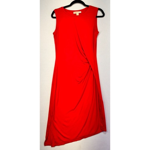 Abito asimmetrico Michael Kors misto viscosa ed elastan rosso medio