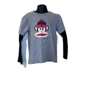 Paul Frank Vintage Youth LS T-Shirt w/henley sleeves Size 5 - Picture 1 of 3