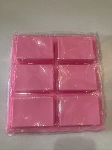 6 Cavity Rectangle Silicone Soap Molds DIY Mold Cake Bakeware US Seller Lot Of 3 - Picture 1 of 4