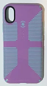 Speck CandyShell Grip Series Phone Case For iPhone X XS Purple - Picture 1 of 1