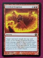 Magic The Gathering SCARS OF MIRRODIN CEREBRAL ERUPTION single red card MTG