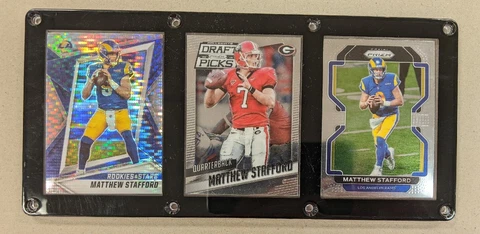 MATTHEW STAFFORD 3 CARD LOS ANGELES RAMS GEORGIA BULLDOGS Cover