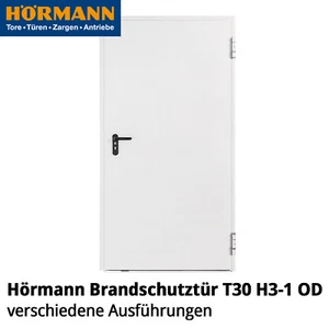 💚💚💚 Hörmann Brandschutztür T30 H3-1 OD DIN links & rechts verschiedene Größen - Bild 1 von 13