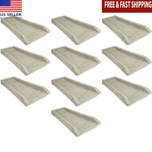 Downspout Splash Block Pack of 10 Decorative Erosion Control Water Barrier New - Picture 1 of 7