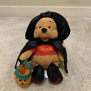 Disney Winnie the Pooh Witch Pooh Plush Toy Stuffed Figure Beanie Halloween 2000 - Bild 1 von 15